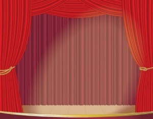 Vector Red Stage Curtain 01