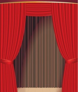 Vector Red Stage Curtain 02