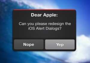 iOS Alert Dialog Interface PSD