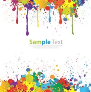 Colorful Splash Text Effect PSD