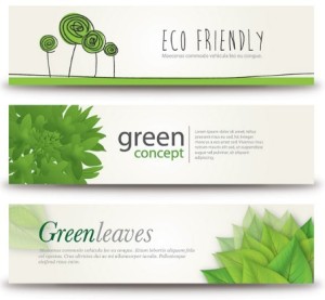 Green ECO Concept Vector Banners