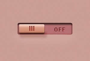 Elegant Pink ON OFF Button PSD