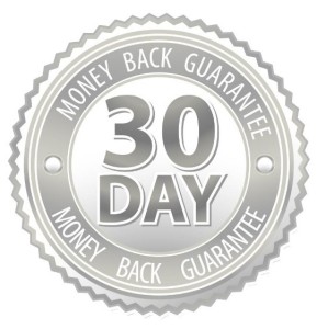 Grey 30 Day Money Back Guarantee Vector Badge