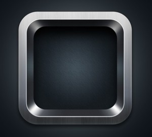 Steel iOS App Icon Templates PSD