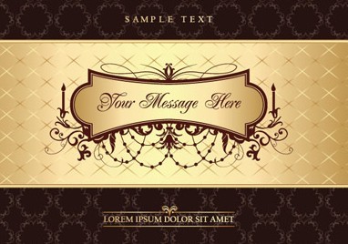 Vintage Golden Menu Template Vector 04