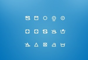 15 Small and Clean Washing Icons PSD