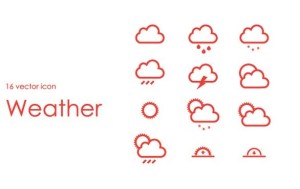 16+ Simple and Clean Vector Weather Icons