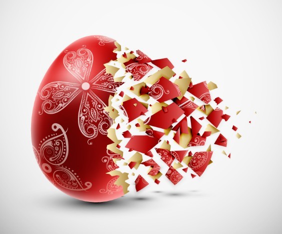 Creative Easter Eggs Design Vector 04