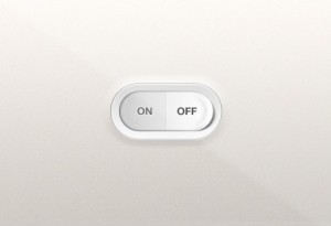 Sleek Switch On OFF Button PSD