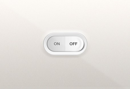 Sleek Switch On OFF Button PSD