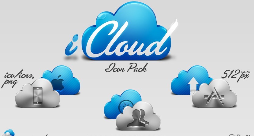 iCloud Concept Web Icon Set