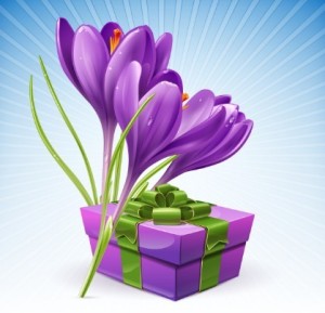 Elegant Violet Flower Vector Illustration 01
