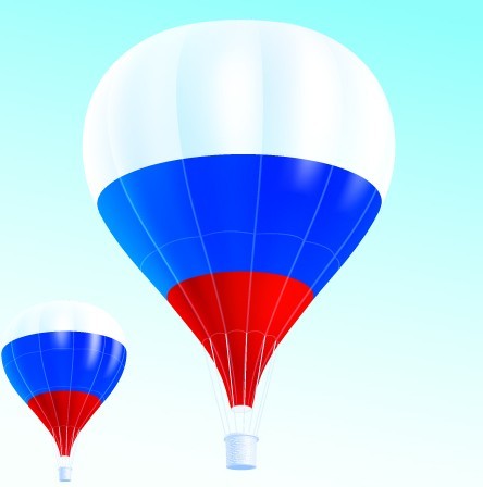 Vector Hot Air Balloon Dutch Flag