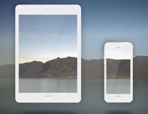 Vector iPhone 5 and iPad Mini Mockups