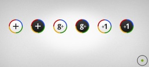 6 Google Plus Icons PSD