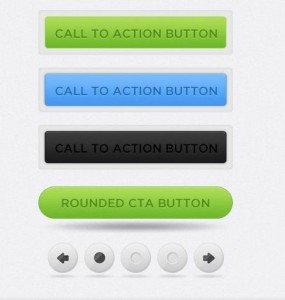 Set Of Smooth PSD Call To Action Button Templates