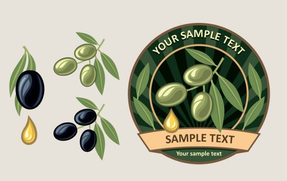 Elegant Vector Olive Oil Design Elements 05