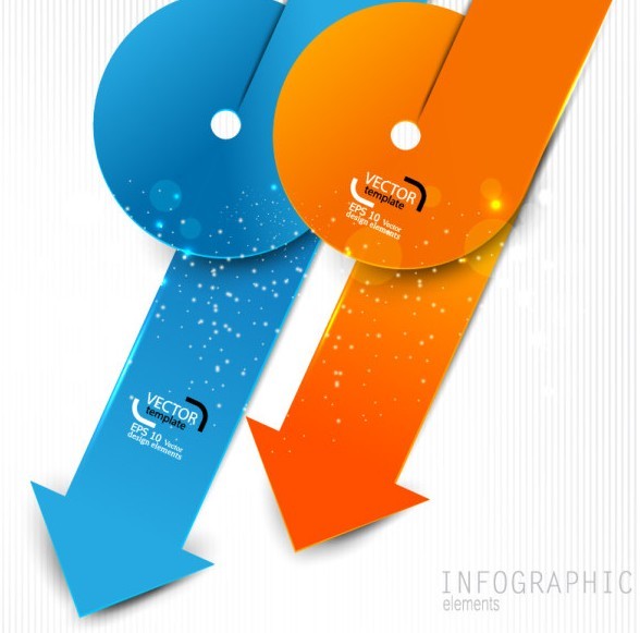 Colored Infographic Numeric Label 02