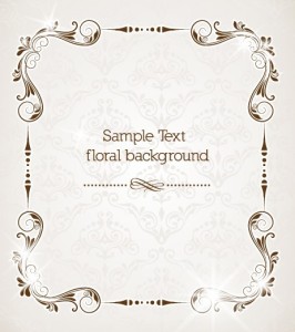 Clean and Elegant Vector Floral Frame 04