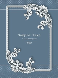 Clean and Vintage Floral Background Vector 02