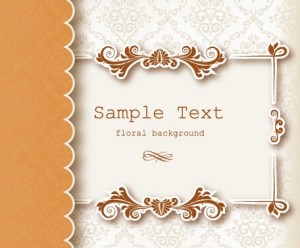 Clean and Vintage Floral Background Vector 04