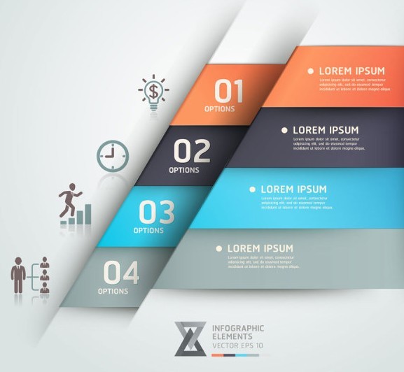 Vector Infographic Option Data Elements 01