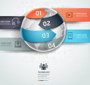 Vector Infographic Option Data Elements 04