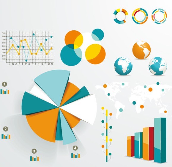 Vector Infographic and Chart Design Elements 05