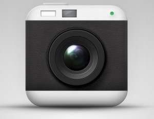 Elegant Camera App Icon PSD