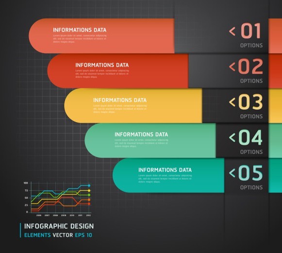 Fashion Vector Infographic Option Elements 03