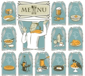 Elegant Vintage Restaurant Menu Vector Design 01