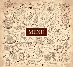 Elegant Vintage Restaurant Menu Vector Design 03