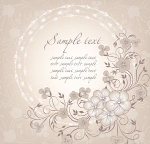 Simple and Elegant Flower Vector Background 01