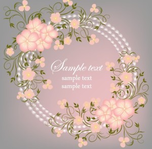 Simple and Elegant Flower Vector Background 04