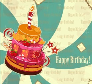 Vintage Happy Birthday Elements Vector