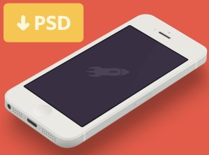 Minimal PSD iPhone 5 Template