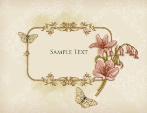 Simple and Clean Vector Floral Border and Frame 02