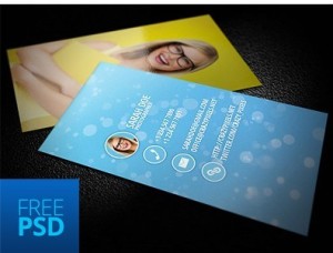 Creative and Fresh Business Card PSD Template