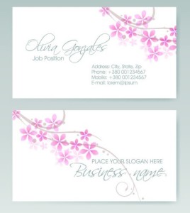 Vector Vertical Business Card Set 03