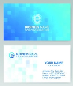 Vector Vertical Business Card Set 04