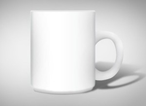 PSD White Mug Mockup