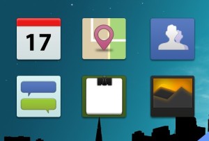 Flat Mobile App Icons PSD