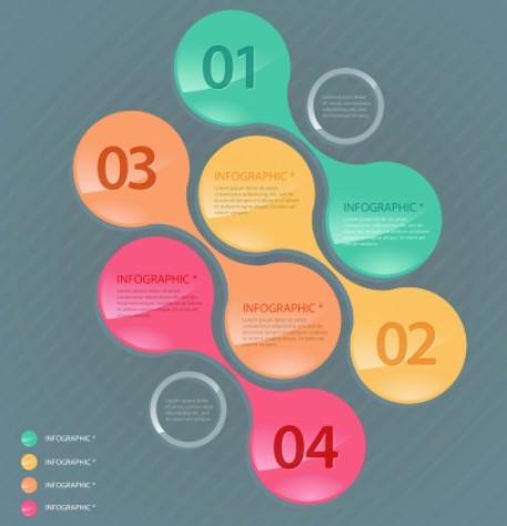 Creative Vector Origami Option Label For Infographic 02