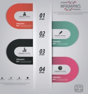 Creative Vector Origami Option Label For Infographic 04