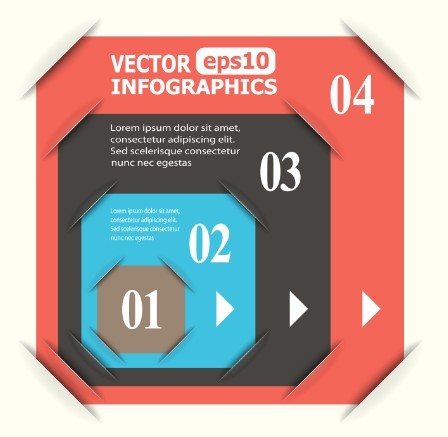 Creative Vector Origami Option Label For Infographic 05