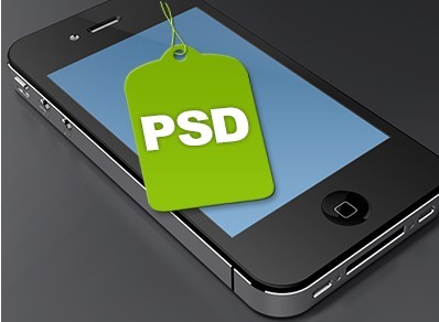 Old iPhone 4 PSD Template