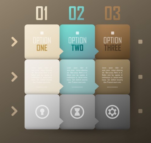 Vector Infographic Number Option Labels 01