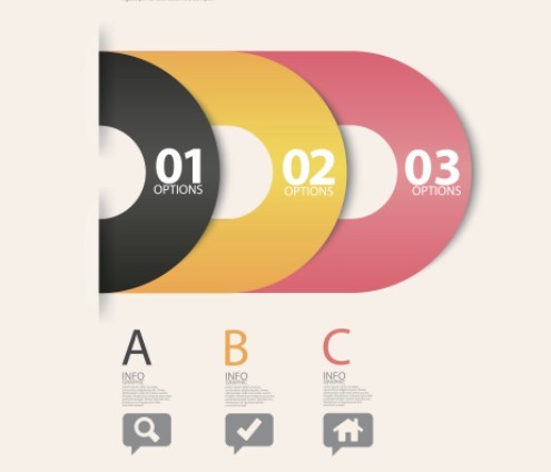 Vector Infographic Number Option Labels 04