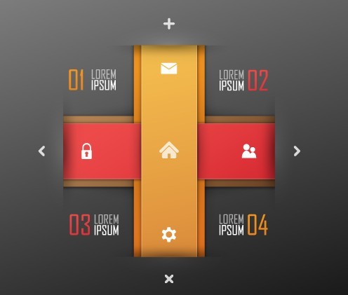 Vector Infographic Number Option Labels 06