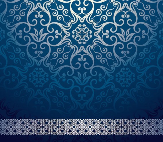 Free Retro Vintage Floral Swirl Background Vector 05 - TitanUI
